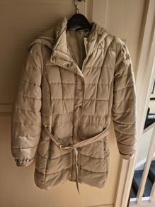Beige winter coat