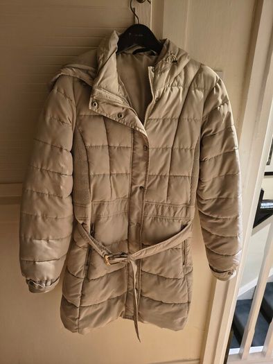 Beige winter coat