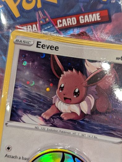 Evolving skies sealed blister pack with Eevee promo card