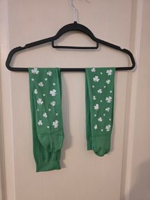 St. Patrick's Day socks. Costume.
