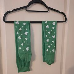 St. Patrick's Day socks. Costume.