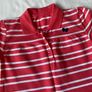 Brand New Girl's Coral & White Pique Polo Dress | Size 2-3 years Image 3