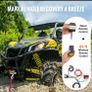 4500lbs ATV/UTV Electric Winch 12V DC with 39 ft Synthetic Rope Wireless & Wired RemoteControl IP55 Waterproof for Jeep Image 2