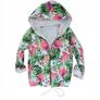 Jungle hoodie bomber flowers leaves Image 2