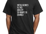 main image for ad Intelligence Is Ability To Adapt To Change T-shirt Great Gift Present Idea
