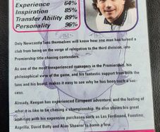 Kevin Keegan vintage card