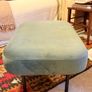 Green Velvet Ottoman Image 3