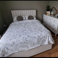 Double bed frame + headboard and mattress