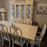 limed oak full size 8 seater table and matching unit Image 6