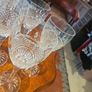 stunning set of stamped Waterford crystal red wine glasses Image 2