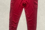 Burgundy leggings