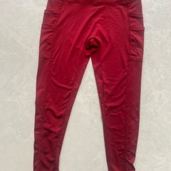 Burgundy leggings