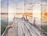 Folding Room Divider 228x170 cm Lake