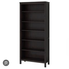 ikea bookshelf hemmed black