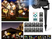 Christmas Outdoor 12 Patterns LED Moving Laser Xmas Projector Landscape Light  Halloween