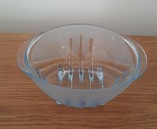 Art Deco - Small - Frosted Glass Dish