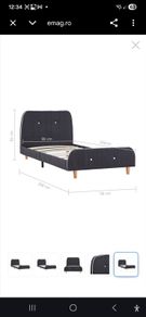 Single bed, kids bed with ikea mattress