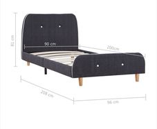 Single bed, kids bed with ikea mattress