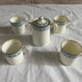 Beautiful and Rare Antique Aynsley Coffee set  Coffee pot and 4 coffee cups - Bone China produced before 1900s for Alfred B Pearce and Co in England Image 8