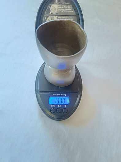 Irish Georgian Double Ended Pewter Drinks Measure
