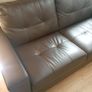 Cheap sets of 3&2 brown leather sofas Image 8