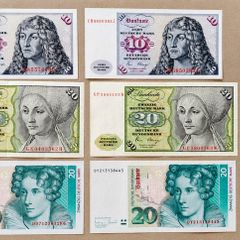 GERMANY - Set of 7 Banknotes: 10-20 Deutsch Marks 1960-1993 (VF-UNC)