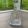 Heavy Cut Crystal Glass Decanter with Ball Stopper, 29cm, 1.63kg Image 3
