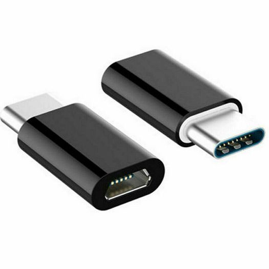 2PCS - [Micro USB (Female) to USB-C (Male) Charger/Sync Convertor/Adapter] (Brand New/Warranty)