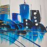 Abstract Rainbow Cityscape Image 3