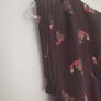 deep purple fox print dress Image 5