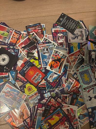 Mixed variety football cards