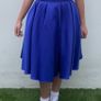 Royal Blue Confirmation Dress / Girls Occasion Dress & Free Blue Ribbon Laces Image 2