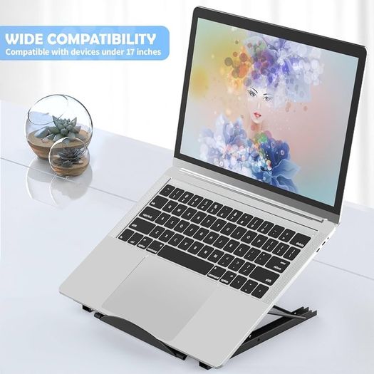 FREE P&P Laptop Stand,Foldable Portable Ventilated Desktop Laptop Holder,Universal Lightweight&Adjustable Ergonomic Tray Mount Compatible with iM(ac)/Laptop/Notebook Computer/Tablet