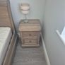 set - Solid wood sleigh bed, bedside lockers and chest of drawers Image 2