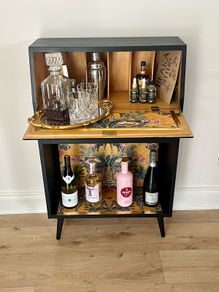 SALE! MCM Neat Cocktail Bar/ Bureau cabinet