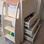 Kids bed. Stompa - UNOS Mid Sleeper with Pull Out Desk, Storage Image 9