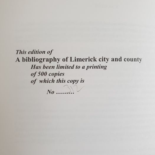 Limerick A biblography of city & county M Franklin