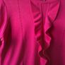 jumper Bnwt gallery Dunnes stores size small cerise frilled detail size small Image 4