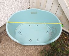 plastic dog bed