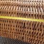 Vintage 1960s Reed weave turf basket large Image 9