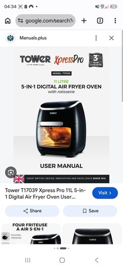 Tower Airfryer T17039 2000