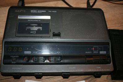 Sanyo TRC-6030 Micro-Cassette Transcription Machine Dictaphone Transcribing System Dictation (in working condition)