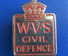 WVS (Womens Voluntary Service) - a WW2 period uniform badge (early 1940s)