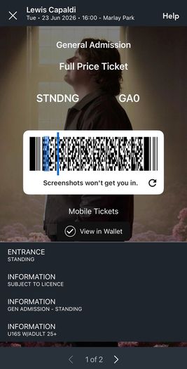 concert tickets