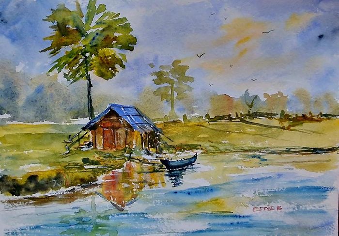 India watercolour