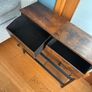2 Drawer Hall Table Shoe Storage Image 4