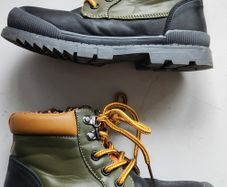Next Kids Utility Khaki/Black Hiking Boots Size 12