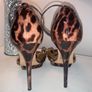 Brown and Gold Designer Gina Stilettos Size 5.5 Image 9