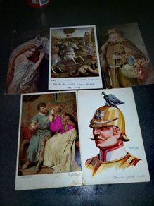 Beautiful antique postcards x5