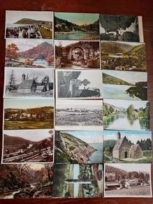 15 very old postcards of co. wicklow
